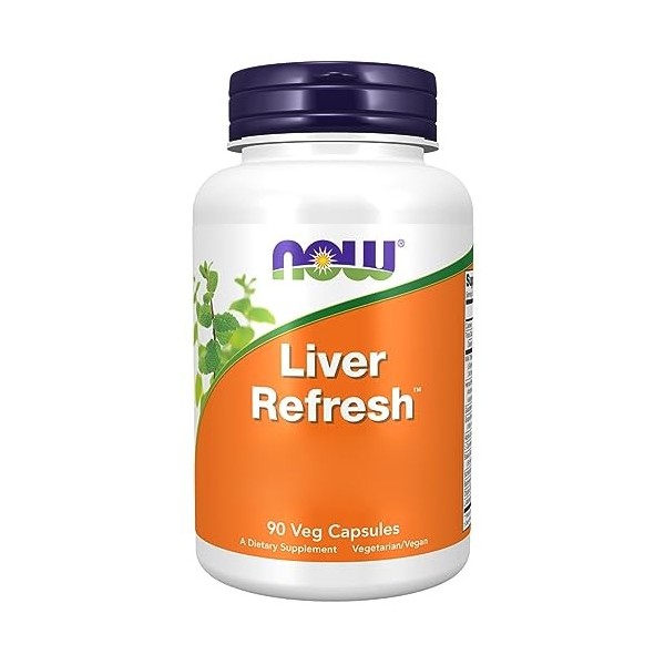 Now Foods, Liver Refresh, avec Chardon-Marie, Schisandra et Autres, 90 Capsules végétaliennes, Sans Soja, Sans Gluten, Végéta