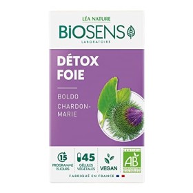 Biosens - Gélule végétale Détox foie - Boldo et Chardon-Marie - Certifié Bio AB Vegan - Fabriqué en France - Programme de 15 