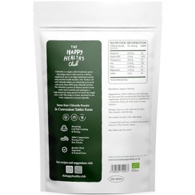 Everyday Superfood Lot de 60 comprimés de chlorella biologique, comprimés en poudre brute de chlorella à paroi cellulaire cas