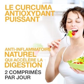 Curcumine 1000mg - CURCUMA, 1000mg EXTRA FORT. Curcumine et Piperine, Curcuma anti inflammatoire, Curcuma Gingembre Poivre No