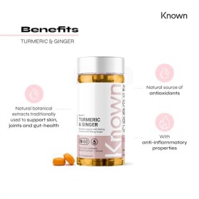 Bonbons délicieux au curcuma et gingembre – 990mg de curcuma & 500mg de gingembre – Saveur pêche – 60 gummies véganes, 1 mois