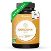 Curcuma BIO Pur Sans Pipérine ni Poivre Noir - Bien-Être Articulaire, Santé du Foie, Immunité - 90 gélules - Fabriqué en Fran