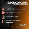 Curcuma 3750mg - Sans pipérine ni Poivre noir - 90 Gélules - Confort Articulaire -Avec Gingembre + Acérola - Titré à 95% de C