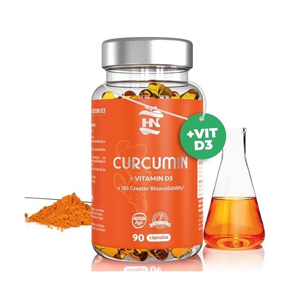 Curcuma Gelules à absorption immédiate avec effet anti inflammatoire naturel puissant Haute Absorption de la Curcumine - 90 C