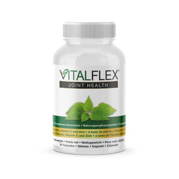 VITALFLEX | Renforce les Os, les Articulations et le Cartilage | Antioxydant Naturel avec Curcuma, Boswellia, Zinc et Vitamin