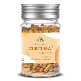 Herbes du Monde - Duo Articulation: Curcuma CU+ BIO & Vitamine D3 Healthy, 180 Gélules - Soutien Articulaire, Anti-inflammato