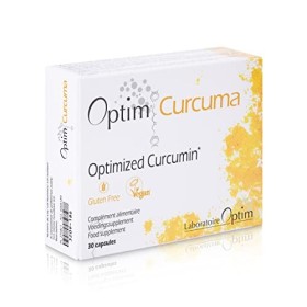 Longvida Curcumine optimisée -Optim Curcuma 30 gélules - Extrait de Curcuma sans poivre noir sans piperine - Vegan - Curcuma 