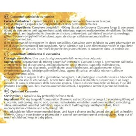Longvida Curcumine optimisée -Optim Curcuma 30 gélules - Extrait de Curcuma sans poivre noir sans piperine - Vegan - Curcuma 
