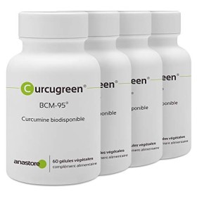 CURCUGREEN - Curcumine Biodisponible * 160 mg / 60 gélules * Curcuma biodisponible titrée à 95% en complexe de curcuminoïdes