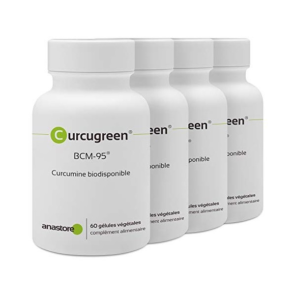 CURCUGREEN - Curcumine Biodisponible * 160 mg / 60 gélules * Curcuma biodisponible titrée à 95% en complexe de curcuminoïdes