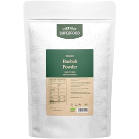 Everyday Superfood Poudre de baobab bio 900 g, haute vitamine C, parfaite pour les smoothies, le thé et la pâtisserie