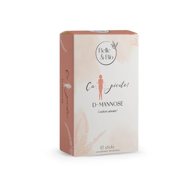 BELLE ET BIO - Stick D-mannose - Fabriqué en France - Confort urinaire- 10 sticks