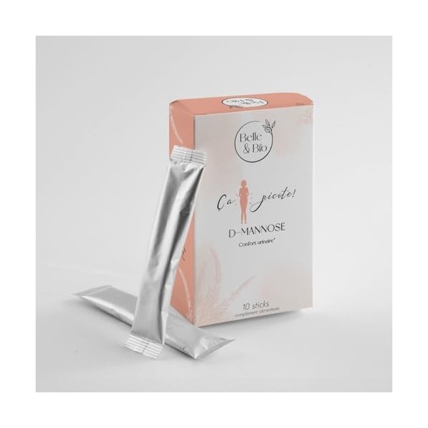 BELLE ET BIO - Stick D-mannose - Fabriqué en France - Confort urinaire- 10 sticks