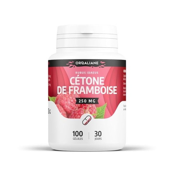Cétone de Framboise - 250 mg - 100 gélules - Orgaliane