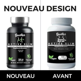 Active Slim, Complément alimentaire,120 gélules, Extra Puissant, Énergie, Réguler l’appétit, Garcinia cambogia, thé vert, L-C