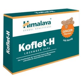 Himalaya - KOFLET - Koflet-H | Pastilles à sucer pour apaiser la gorge avec miel et extraits naturels - 12 pastilles - Saveur