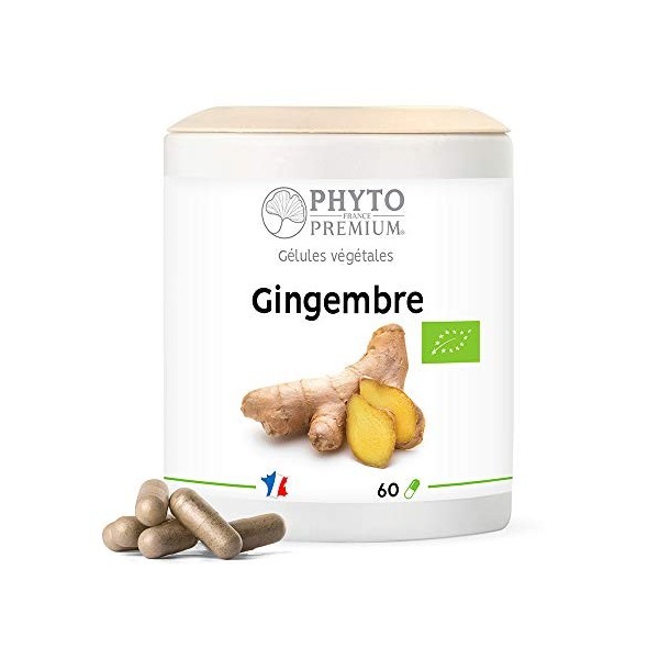 Gingembre rhizome - ANDRAKA - Zingiber officinalis - 60 gélules 300 MG BIO