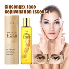 Sérum pour le Visage au Ginseng, Essence Hydratante, Ginseng Serum, Essence Anti-âge au Polypeptide de Ginseng Doré, Ginseng 