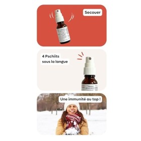 SPRAY IMMUNITÉ | Booster Immunitaire défenses naturelles | Favorise limmunité | Gout Citron Naturel | Echinacées, Thym, Gins