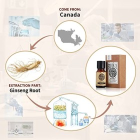 AKARZ huile essentielle de ginseng Naturelle Bio Huile de ginseng Soins de la Peau, du Corps, des Cheveux, Bougie, Savon, Fab