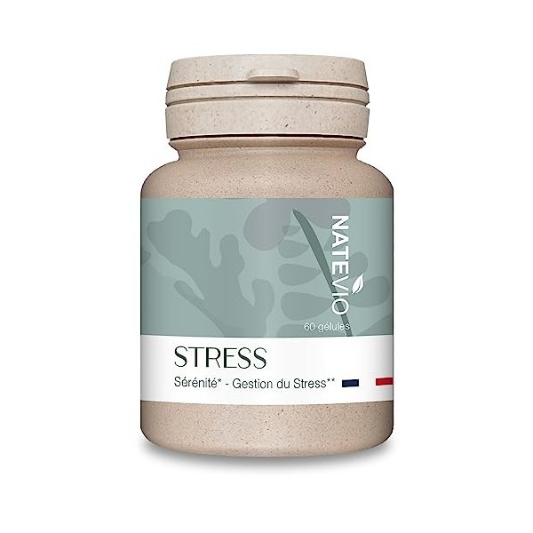 Complexe Antistress - Pilulier de 60 gélules - 100% Naturel - Sans dépendance ni accoutumance - Relaxation - detente vitalité