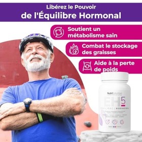 Équilibre Hormonal 5 par NutriSolution | Complément Alimentaire Minceur Energétique Hormones pour Favoriser Perte de Poids Na