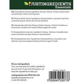 JustIngredients Essential Ginseng Sibérien 500 g - Lot de 2