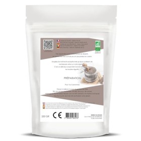 Herbes du Monde - Graines de Chia BIO - Salvia hispanica Organic - Riche en acides gras Oméga-3 Oméga-6 - Vegan et Sans Glute