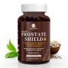 BioVitalia Prostate Shield Capsules - High Dosage with Turmeric, Linseed, Green Tea, lycopene, Pumpkin Seeds, pygeum bark, be