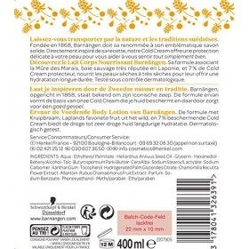 Barnängen - Lait Corps Nutritive - Nourissant - 400 ml - Lot de 2