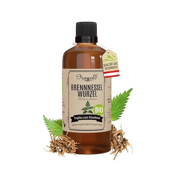 Auwald Racine dortie en gouttes bio – Extrait de haute qualité, essence et teinture – 100 % agriculture biologique, sans add