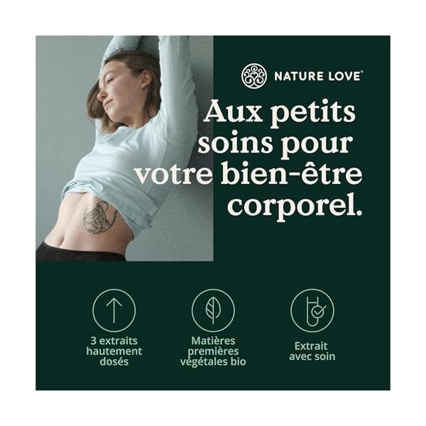 Complexe d’ortie bio - avec pissenlit et feuille de boulot - 60 gélules - alternative 100% végétale aux comprimés de drainage