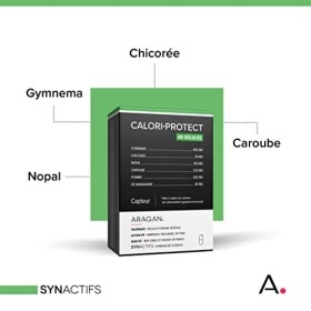 ARAGAN - Synactifs - CaloriProtect - Complément Alimentaire Minceur - Gymnema, Poudre de Caroube, Nopal, Huile Essentielle de