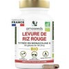 Levure de Riz Rouge BIO | 2,9mg de Monacoline K par gélule | 181,50mg | 90 gélules Vegan | Fabriquée en France | Qualité Supé