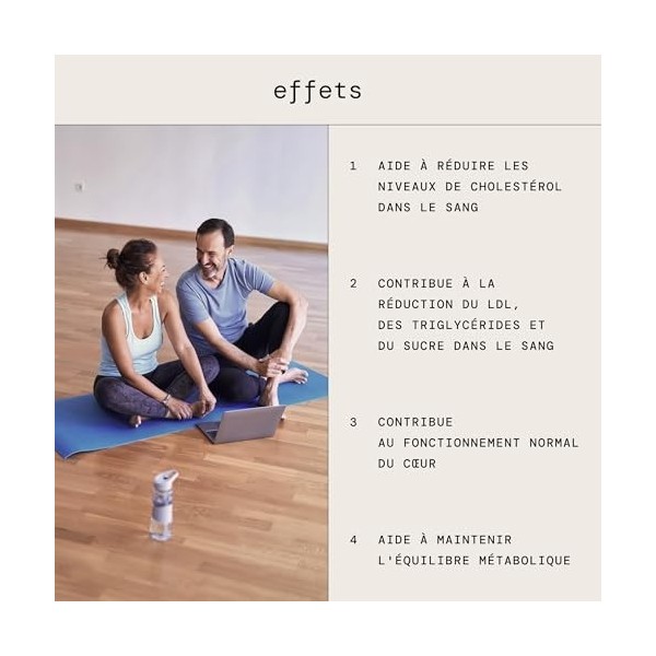 Levure de riz rouge 2,9 mg Monacolinas avec Berbérine 250 mg et Q10 | 120 gélules végétaliennes | Contrôle le taux de cholest