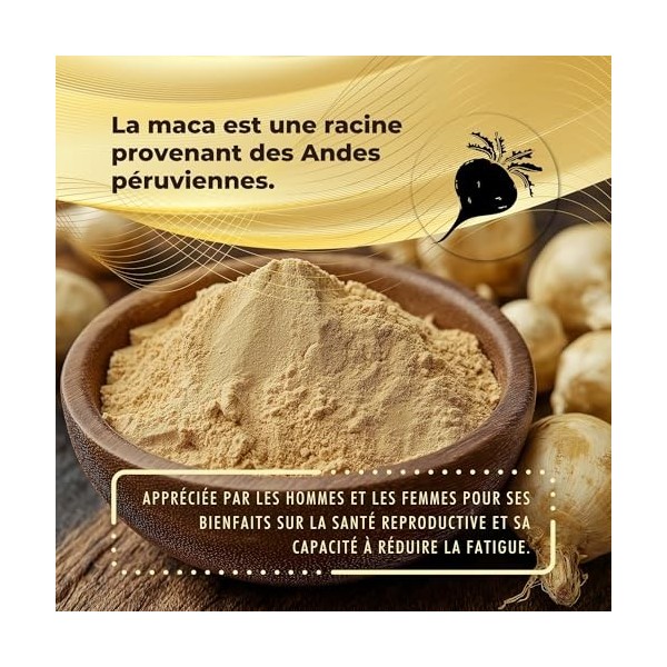 AG nature Maca péruvienne noire extra forte 8050 mg 120 gélules - Complexe à haute dose dAshwagandha, Ginseng, Tribulus Terr