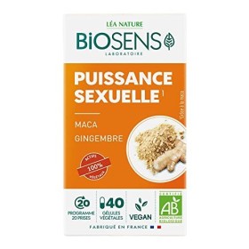 Biosens - Gélule végétale Puissance sexuelle - Maca et Gingembre - Certifié Bio AB Vegan - Fabriqué en France - Actifs 100% V