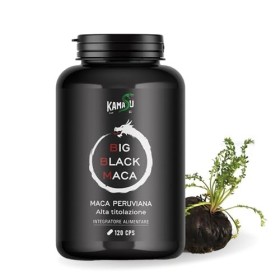 Kamasù™ Supplément Maca Titrage très élevé de Noire Péruvienne Forte, 10000mg Puissance et Vigueur, Extrait de Racine de Maca