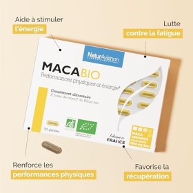Laboratoire NaturAvignon Maca Bio Péruvien | Complément Alimentaire Naturel pour Énergie et Vitalité | Homme & Femme | Bo