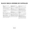 Bulk Capsules de maca noire, 4000 mg, paquet de 90, lemballage peut varier