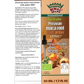 Extrait dambre succinite avec extrait de maca péruvienne / 50 ml / 1,7 fl oz./ Renforce le corps et le cerveau/Une brochur