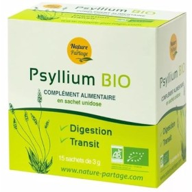 Psyllium Bio 15 sachets unidoses - Fibre naturelle soluble : Transit régulier, santé intestinale, digestion saine - Nature et