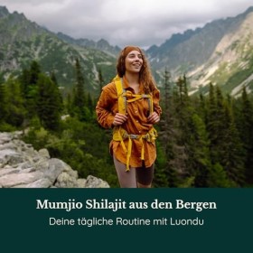 Luondu® Mumijo Shilajit Capsules hautement dosées 1000 mg par dose journalière, loriginal du Shilajit Himalaya noir Gold Shi