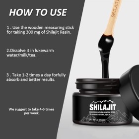 Shilajit Resin Himalayan 50g – Résine Shilajit Naturelle Force Maximale 600mg