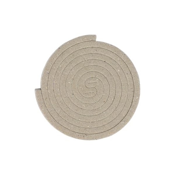 Steripan - Spirales Citronnelles Bio - 10 Spirales Incassables + Socle métal - Support Naturel en Fibres Végétales - Utilisat