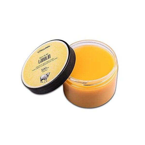 PROUNOL Lanoline Pure Lanoline Anhydre 500ml 100% Naturelle Crème pour les peaux très sèches, rugueuses ou gercées