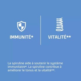 Algotonic - Spiruline BIO 100% PURE - 500 comprimés - Complément Alimentaire - Phycocyanine - Riche en protéines, vitamines e