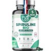 Spiruline Bio - 600 Comprimés Vegan, Cure 5 Mois - Jusquà 21% Phycocyanine et 69% Protéines - Séchée à Froid - Antioxydant, 