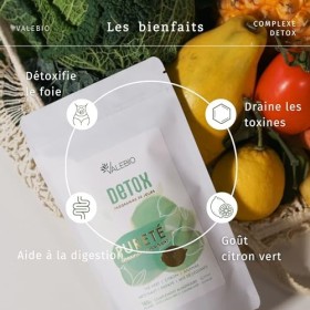 Complexe detox | Drainage | Detox foie, aide à la digestion & réduit la retention deau | Spiruline, citron, thé vert & acéro