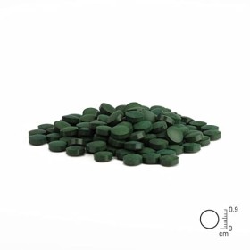 ReaVET Comprimés de Spiruline pour Chiens 500 Pièces - Qualité Alimentaire, Microalgues Soutient la Peau et Le Pelage, Le Sys